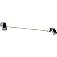 LED Wandlamp - Wandverlichting - Trion Rucola XL - 9W - Aanpasbare Kleur - GU10 Fitting - IP44 - Chroom - Metaal - thumbnail