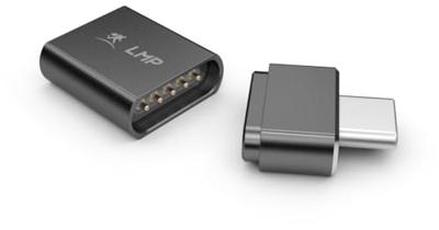 LMP 17219 magnetische veiligheidsadapter, USB-C, voor laadkabels tot 100 W, grijs