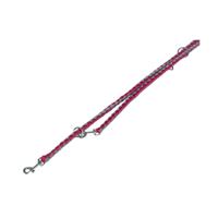 Nobby Leiband Corda, rood/grijs L: 200 cm, B: 18 mm, 1 stuk - thumbnail