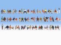 NOCH 18402 H0 Passanten. figuren Geverfd, Zittend - thumbnail