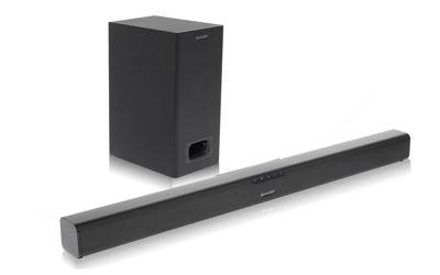 Sharp HT-SBW 110 Slim Soundbar System (HDMI ARC/CEC, Digital Optical Audio, AUX, 80 cm), Zwart