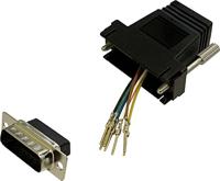 BKL Electronic 10121122 Adapter D-sub stekker 15-polig - RJ45-bus 1 stuk(s) Single - thumbnail