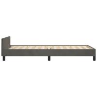 Bedframe zonder matras 90x200 cm fluweel donkergrijs - thumbnail