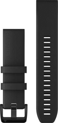 GARMIN QuickFit, horlogepolsband van siliconen, 22mm, Zwart Geschikt voor Fenix 5/6/7 , Approach S60/S62, Instinct 2, Descent Mk2, D2 Delta