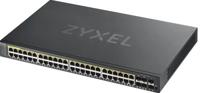 ZyXEL GS1920-48HPV2 Managed Gigabit Ethernet (10/100/1000) Zwart Power over Ethernet (PoE) - thumbnail