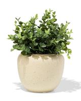 HEMA Bloempot ⌀16x13.4cm keramiek spikkels zand (zand) - thumbnail