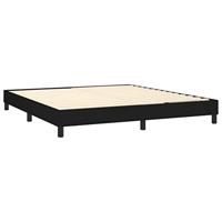 Boxspring met matras stof zwart 180x200 cm - thumbnail