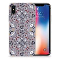 Apple iPhone X | Xs | TPU | Siliconen hoesje | Flower Tiles - thumbnail