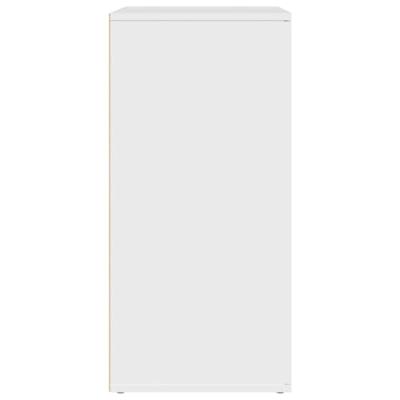 Dressoirs 2 st 79x38x80 cm bewerkt hout wit