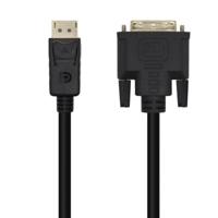 AISENS A125-0366 adapterkabel DisplayPort naar DVI-stekker naar DVI-stekker, zwart, 2,0 m - thumbnail