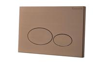 Drukplaat Wiesbaden X32 Metal Voor Inbouwreservoir Geborsteld Brons Koper - thumbnail