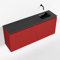 MONDIAZ OLAN 120cm toiletmeubel fire. LEX wastafel urban rechts geen kraangat - thumbnail