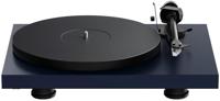 Pro-Ject Debuut EVO 2, volgende generatie audiofiele draaitafel met koolstofvezel toonarm, elektronische snelheidsselectie en voorgemonteerde Pick it MM EVO Cartridge, Made in Europe (Staal Blauw - thumbnail