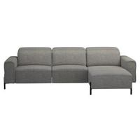 Hoekbank Dave rechts - elektrisch verstelbaar - stof Pure - grijs - thumbnail