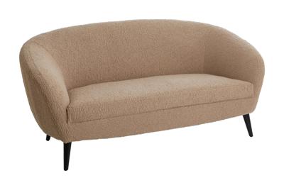 Light & Living 2-zits Bank 'Almond' Teddy, kleur Zand