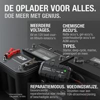 NOCO GENIUS10 EU 10A acculader voor 6V/12V accu's met onderhouds- en ontzwavelingsfunctie - thumbnail