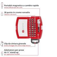 Einhell BELT CLIP 118495 Bitset 32-delig Torx, PZ, PH, Plat, Tamper Torx Incl. bithouder - thumbnail
