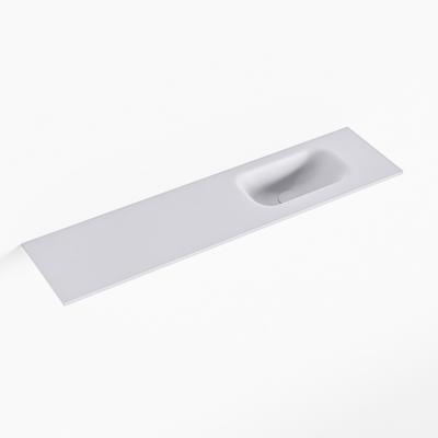 MONDIAZ EDEN Cale solid surface inleg wastafel voor toiletmeubel 90cm. Positie wasbak rechts MONDIAZ EDEN Cale solid surface inleg wastafel voor toiletmeubel 90cm. Positie wasbak rechts