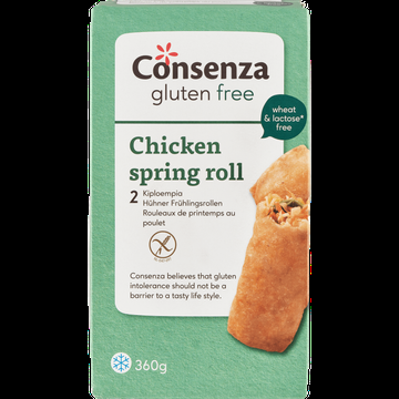 Consenza Gluten Free Loempia Kip 2 x 180 g bij Jumbo