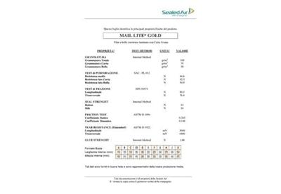 Mail Lite luchtkussenenveloppen, goud, H/5, 270 x 360 mm, doos van 50 stuks