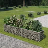VidaXL Gabion plantenbak verhoogd 270x50x50 cm gegalvaniseerd staal - thumbnail