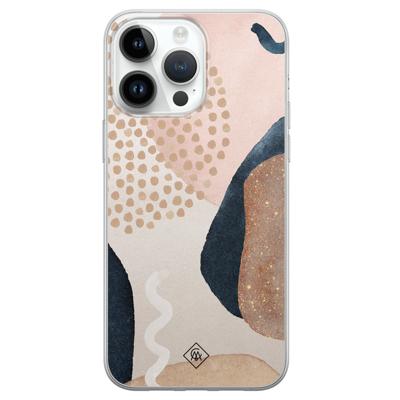 iPhone 14 Pro Max siliconen hoesje - Abstract dots