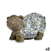 Decoratief tuinfiguur Varken Polyresin 20,5 x 26 x 47 cm (2 Stuks) - thumbnail