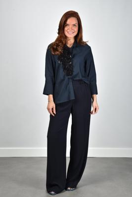 NATAN blouse EYRA-PFYVT03-140 bleu marine