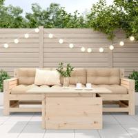 Tuintafel 100x50x75 cm massief grenenhout - thumbnail