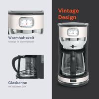 Muse MS-220 SC Koffiezetapparaat Beige, Zwart Capaciteit koppen: 10 Glazen kan, Warmhoudfunctie - thumbnail