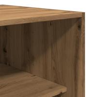 Kledingkast 100x50x200 cm bewerkt hout artisanaal eikenkleurig - thumbnail