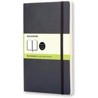 Moleskine notitieboek, ft 13 x 21 cm, effen, soepele cover, 192 bladzijden, zwart - thumbnail