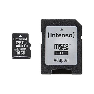 Intenso Professional microSDHC-kaart 16 GB Class 10, UHS-I Incl. SD-adapter Intenso Professional microSDHC-kaart 16 GB Class 10, UHS-I Incl. SD-adapter