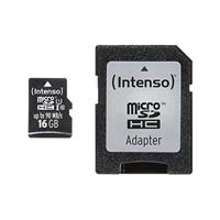 Intenso Professional microSDHC-kaart 16 GB Class 10, UHS-I Incl. SD-adapter - thumbnail