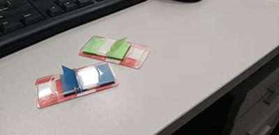 OFFICE products index, 43 x 25 mm, blister van 50 tabs, groen