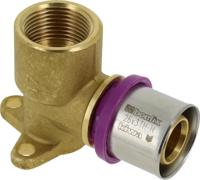 Bonfix Perskoppeling - 1x Alu-pers 1x Binnendraad - Muurplaatkoppeling - 3/4 x 26 Hoogte = 47 mm - thumbnail