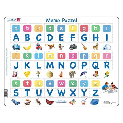 Selecta Larsen memopuzzel leren lezen - het alfabet met afbeeldingen, 52st.