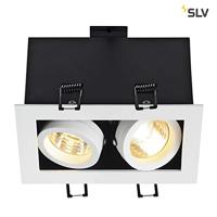 SLV InbouwspotKadux 2 GU10 9cm wit - 115521 - thumbnail