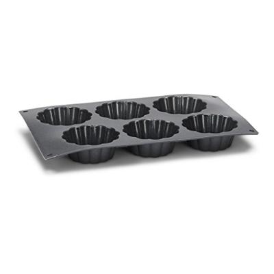 Patisse Muffinvorm 6 Vaks 29x17 cm Zwart/Siliconen