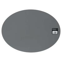 Mesapiu Placemat Lederlook Grey Ovaal 45x33 Cm - thumbnail
