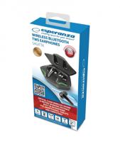 Esperanza EH231K hoofdtelefoon/headset Hoofdtelefoons Draadloos In-ear Oproepen/muziek Micro-USB Bluetooth Zwart - thumbnail