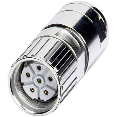 Kabelconnector - power M23 - Serie P30 1605602 SF-7ES1N8A80DU Zilver Phoenix Contact Inhoud: 1 stuk(s) Kabelconnector - power M23 - Serie P30 1605602 SF-7ES1N8A80DU Zilver Phoenix Contact Inhoud: 1 stuk(s)