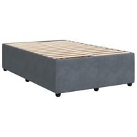 Boxspring met matras fluweel donkergrijs 120x190 cm - thumbnail
