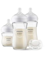 Philips AVENT Natural Response 3 glazen flessen + fopspeenset doorzichtig - thumbnail