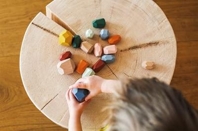 Small Foot houten balans blokken safari, 18dlg.