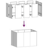 Plantenbak roestig 120x80x80 cm weervast staal - thumbnail
