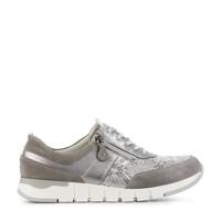 Waldlaufer 908009 comfort suède veterschoenen grijs - thumbnail