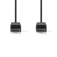 Nedis CCGB37010BK30 Displayport-kabel Displayport Male Displayport Male 4k@60hz Vernikkeld 3.00 M Rond Pvc Zwart Doos - thumbnail