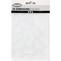 Creativ Company Embossing folder , ananas, afm 11x14 cm, dikte 2 mm, 1 stuk - thumbnail