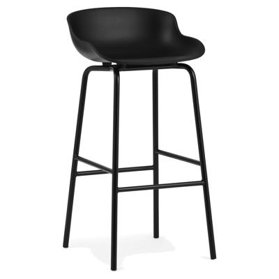 Normann Copenhagen Hyg barkruk H75 Black staal